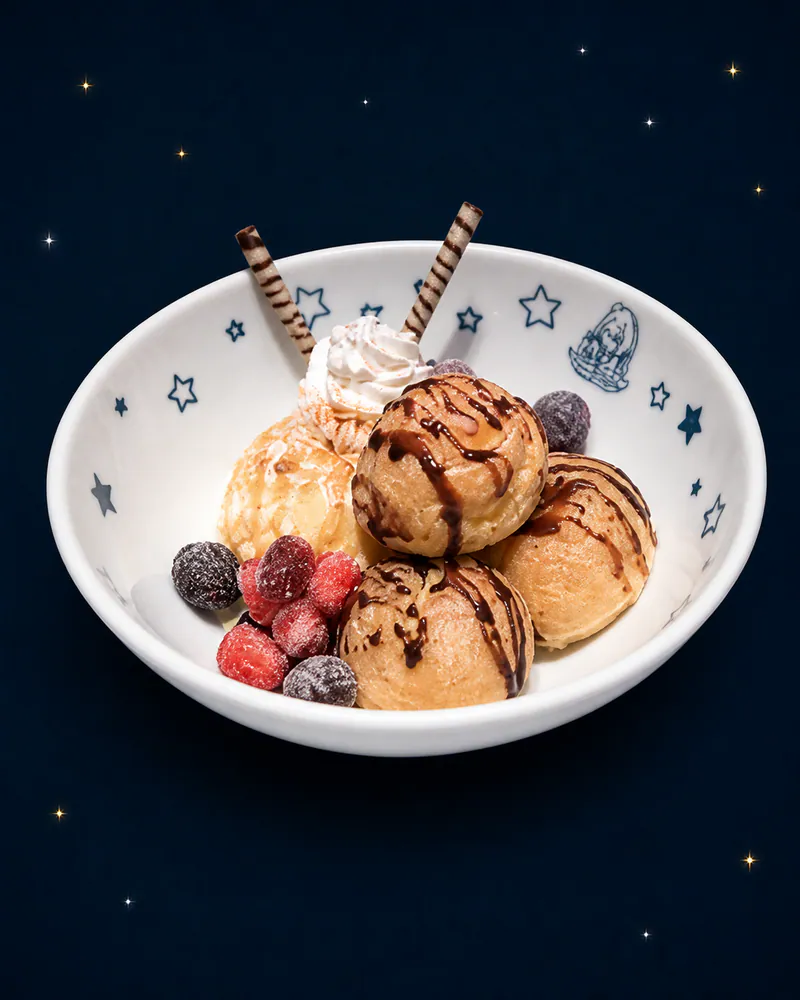 ひんやり隕石シュークリーム